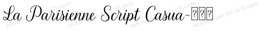 La Parisienne Script Casua字体转换